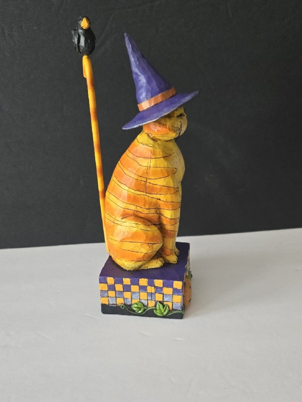 2006 Jim Shore Kitty in a Witch Hat Resin Halloween Figurine - Picture 7 of 12